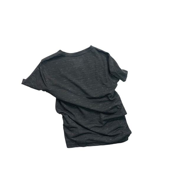 Medium Hurley Boys V-Neck Gray Charcoal Heathered New Soft Tshirt Short Sleeve - Picture 4 of 5